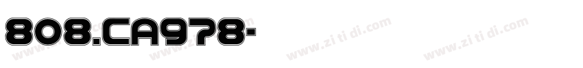 808 CA978字体转换